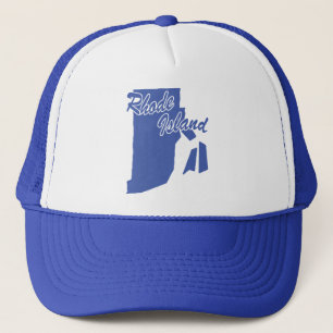 Sombrero De Camionero De Forma Estado De Rhode Isl