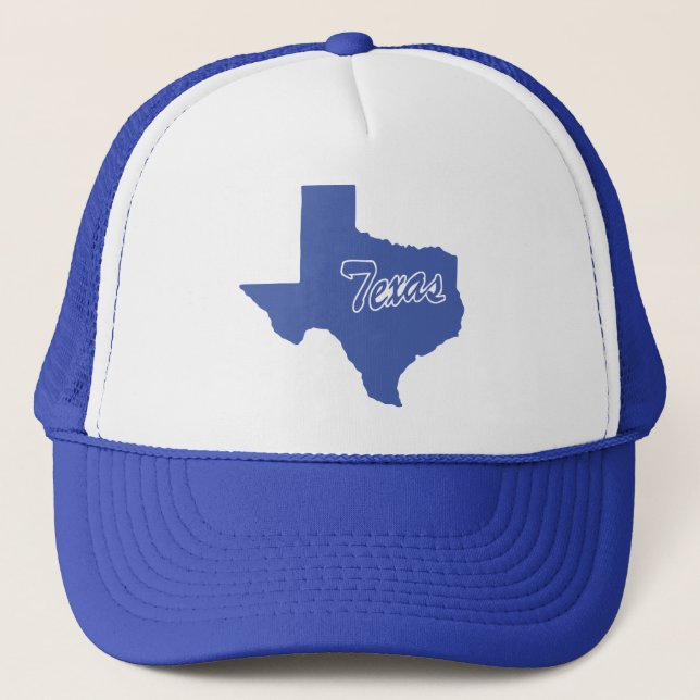 Sombrero De Camionero De Forma Estado De Texas (Anverso)