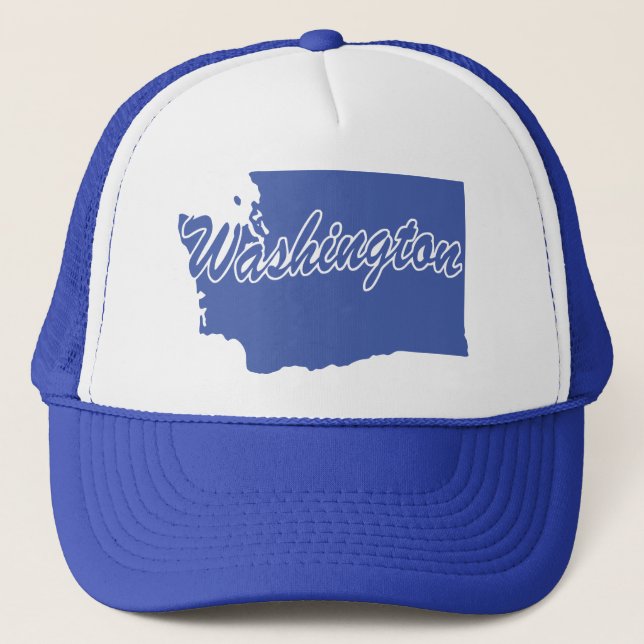 Sombrero De Camionero De Forma Estado De Washingto (Anverso)