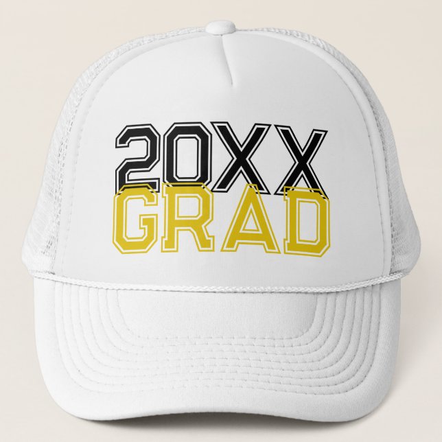 Sombrero de camionero de graduación GRAD 20XX (Anverso)