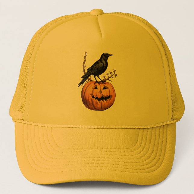 Sombrero de Camionero de Halloween, pájaro de cala (Anverso)