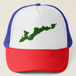 Sombrero de camionero de la isla de Fisher - Verde