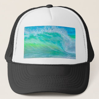 Sombrero de camionero de la ola azul oceánica