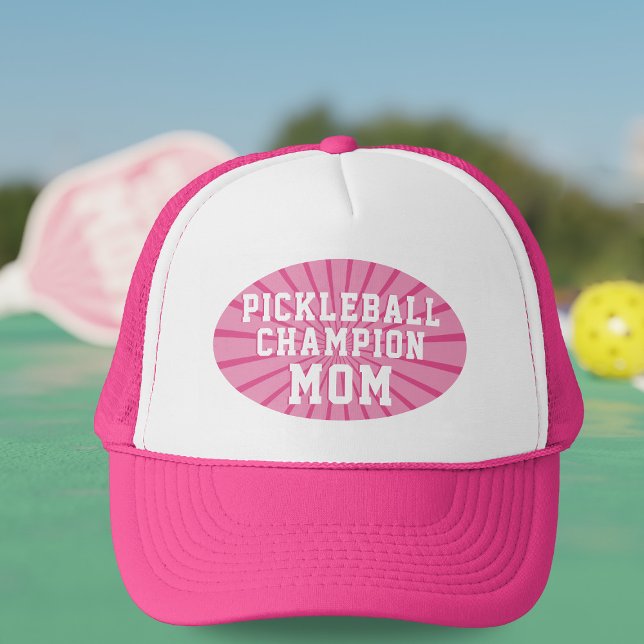 Sombrero de camionero de mamá, campeón de pelota r (Pickleball Champion Mom? Here's your hat!)