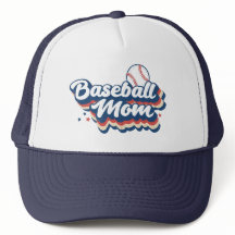 Sombrero de camionero de mamá de béisbol retro
