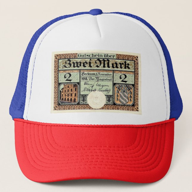 Sombrero de camionero de marca nogeld Beckum (Anverso)