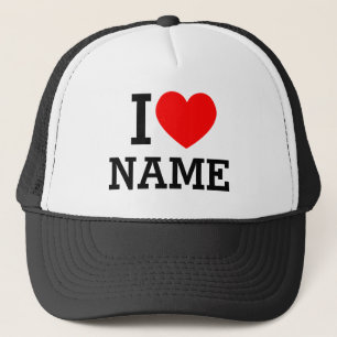 Sombrero de camionero de nombre cardíaco