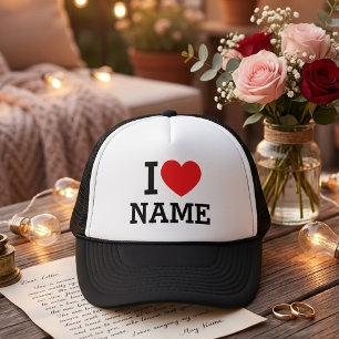 Sombrero de camionero de nombre cardíaco
