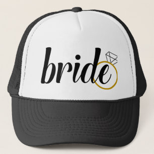Sombrero de camionero de novia