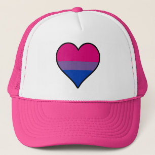 Sombrero de camionero de orgullo de bisexuales