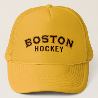Sombrero de camionero de oro de hockey de Boston