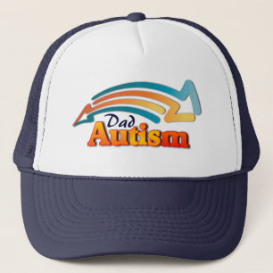 Sombrero de camionero de papa autista