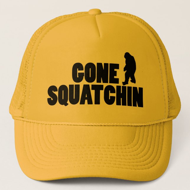 Sombrero de Camionero de Perfil de Squatchin Gone (Anverso)