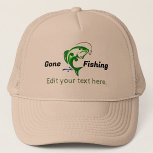 Sombrero de camionero de pesca de personalizable