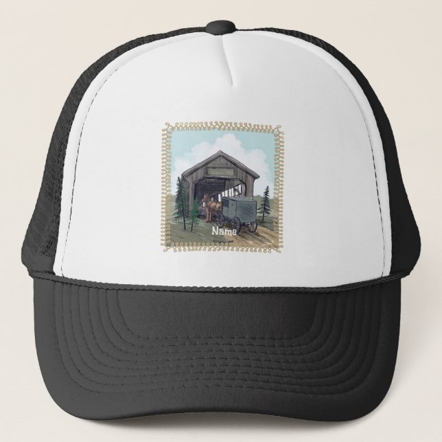 Sombrero de camionero de puente cubierto Amish (Anverso)