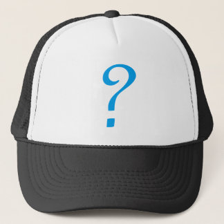 Sombrero de camionero de signo de interrogación