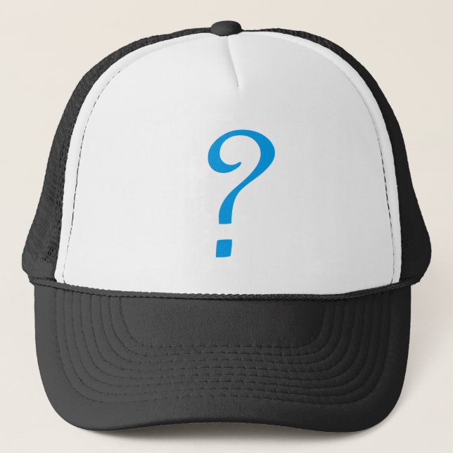 Sombrero de camionero de signo de interrogación (Anverso)