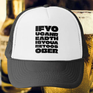 Sombrero de camionero de tipografía negrita demasi