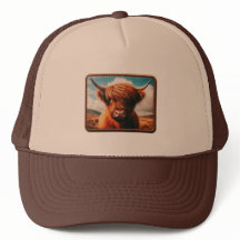 Sombrero de camionero de vaca Highland, tendencia
