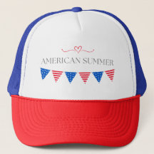 sombrero de camionero de verano americano