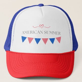 sombrero de camionero de verano americano