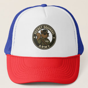 sombrero de camionero del ejército de ardilla secr