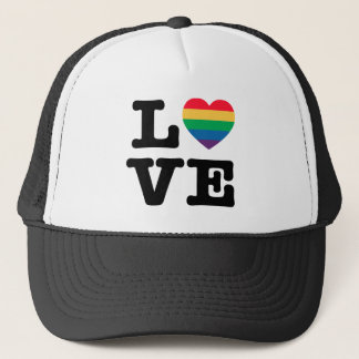 Sombrero de camionero del orgullo amoroso