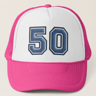 Sombrero de camionero distintivo 50 por cumpleaños