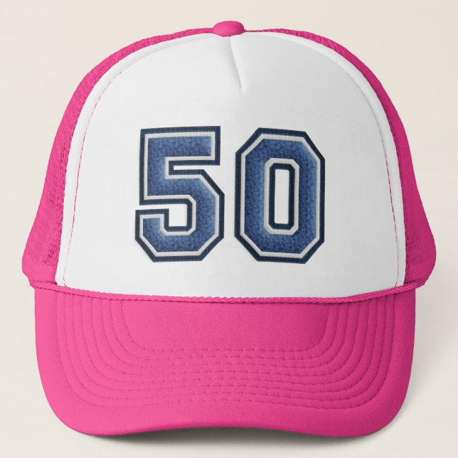 Sombrero de camionero distintivo 50 por cumpleaños (Anverso)