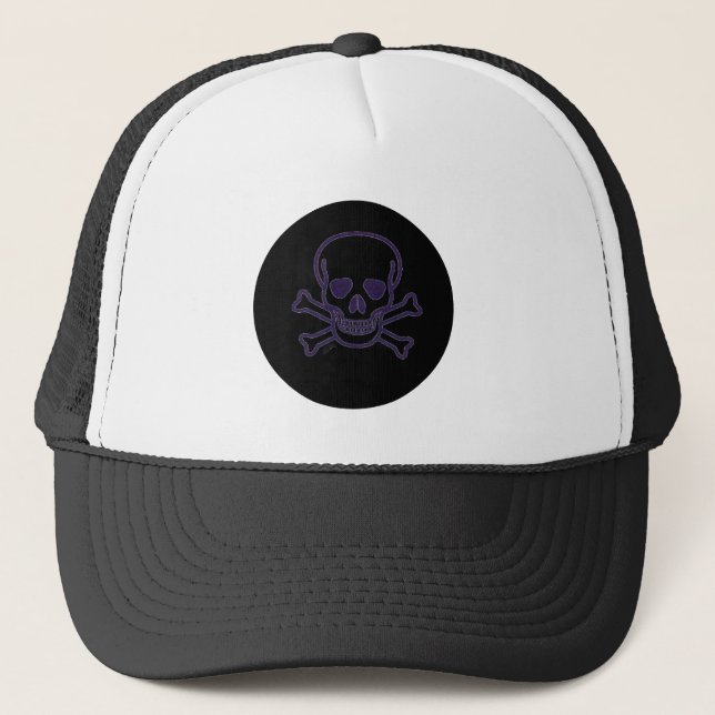 Sombrero de camionero fantasma Skull n Bones (Anverso)