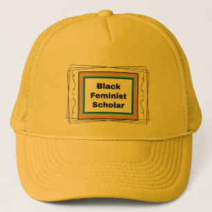Sombrero de camionero feminista negro