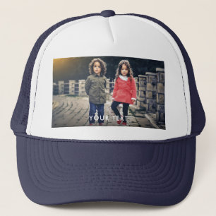 Sombrero de camionero fotográfico personalizado
