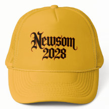 Sombrero de camionero gótico Newsom 2028