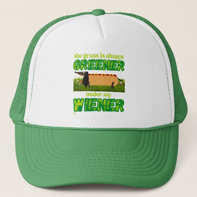 sombrero de camionero gracioso "MY WIENER" (Anverso)
