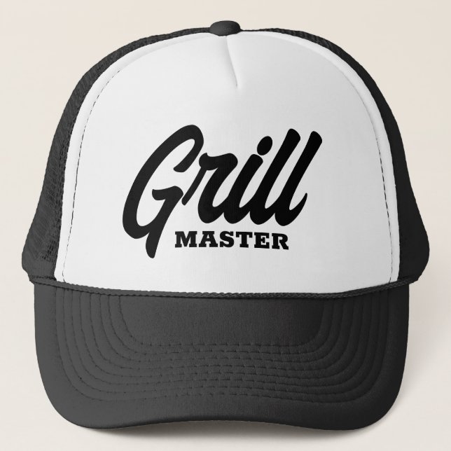 Sombrero de camionero Grill Master para chef fiest (Anverso)