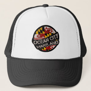 sombrero de camionero grungo de Ocean City Marylan