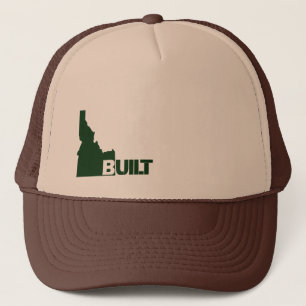 Sombrero de camionero Idaho construido (verde oscu