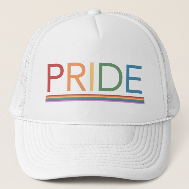 Sombrero de camionero LGBT Gay ORIDE Rainbow (Anverso)