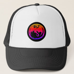 sombrero de camionero negro Neon Dragon