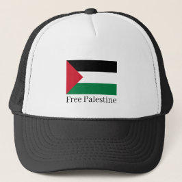 Sombrero de camionero palestino libre