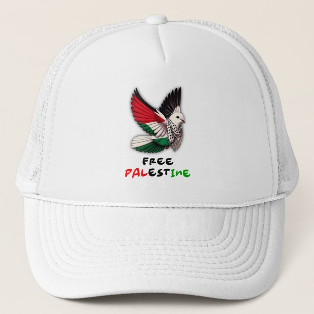 Sombrero de camionero palestino libre (Anverso)