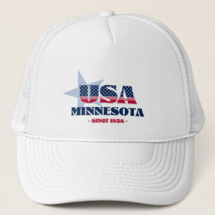 Sombrero de camionero para la tipografía de Minnes