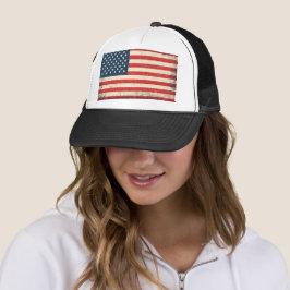 Sombrero de camionero patriótico de bandera estado