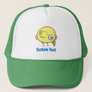 sombrero de camionero personalizado de ave amarill