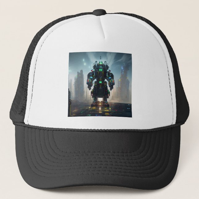 Sombrero de camionero Robot 4 (Anverso)