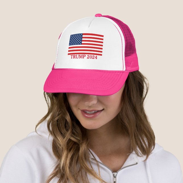 Sombrero de camionero rosa para las damas de TRUMP (In situ)