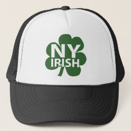 Sombrero de camionero Shamrock irlandés de Nueva Y