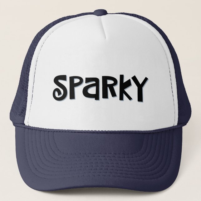 Sombrero de camionero "SPARKY" divertido (Anverso)