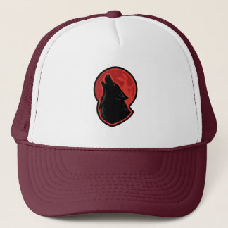 Sombrero de camionero Wolf Howl - Sangre Moon Dark