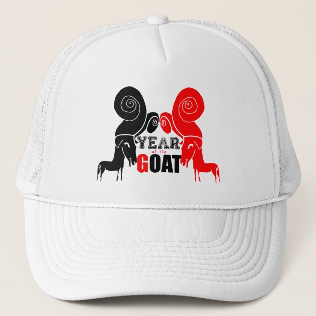 Sombrero de Camionero Zodiac de Año Chino Doble Im (Anverso)